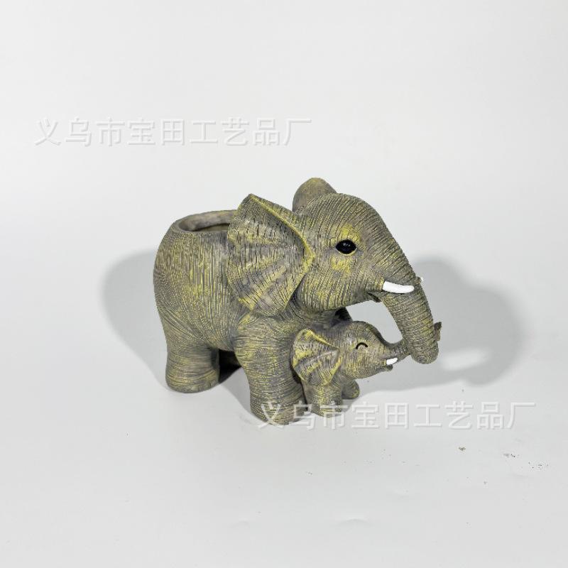 

Новая Мать и Сын Слоны Смола Поделки Гостиная Письменный Стол Офис Украшение для Дома Орнамент Креативные Подарки