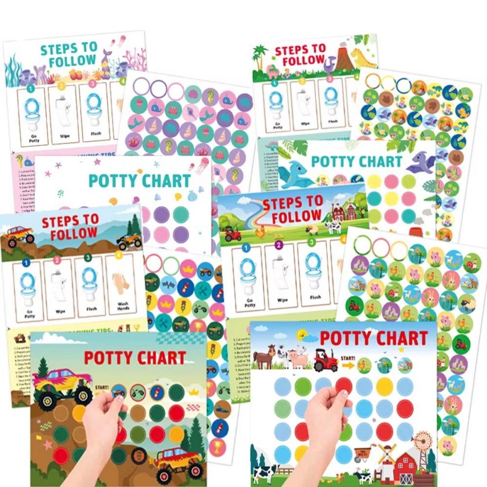 Multi-functional Toilet Habits Reward Stickers Toilet Habit Sticker Chart  Children/Kids