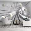 Modern Abstract Photo Wallpaper Tunnel Space Sphere 3d Background Wall Mural Living Room Bedroom Home Decor