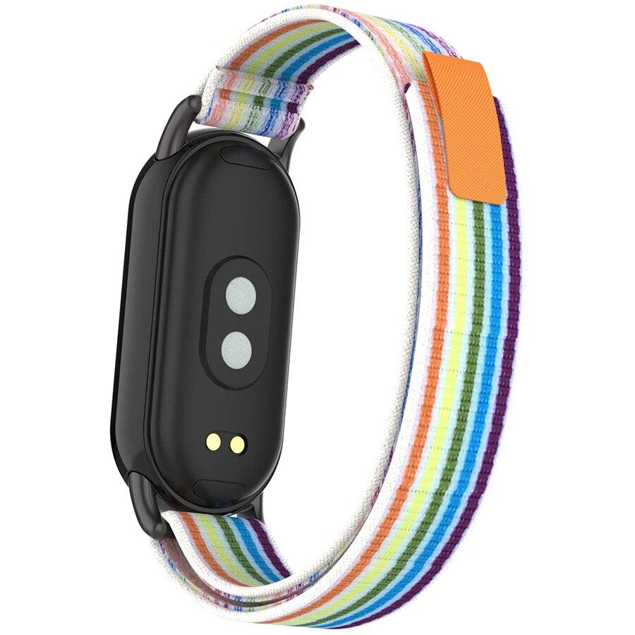 For Mi Band 8 Strap Nylon Loop Replacement Wristband For Xiaomi Mi Band 8 Smart Watch Band Bracelet Correa Breathable Strap