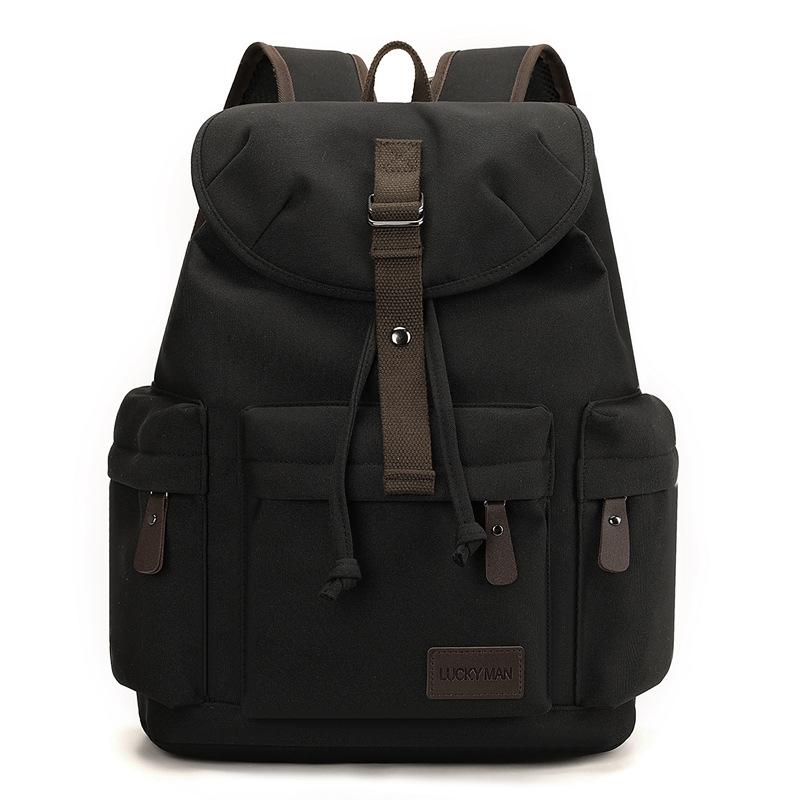 

Деловой рюкзак для поездок на работу большой вместимости для компьютера, водонепроницаемый студенческий школьный рюкзак, холщовый рюкзак нового стиля для мужчин и женщин