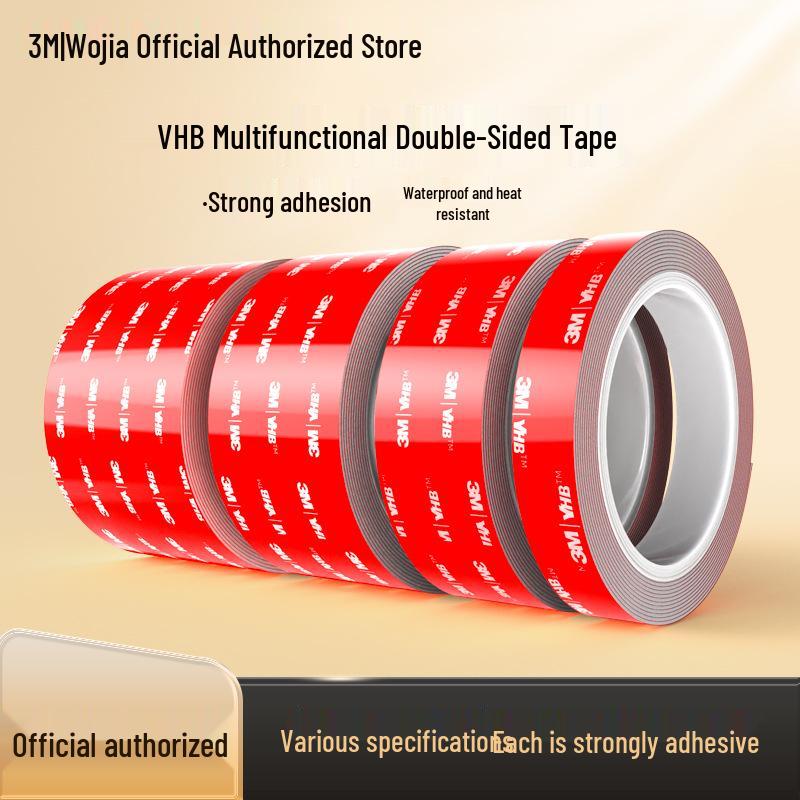 3M Waterproof Strong Adhesive Double-Sided Tape, Temperature-Resistant, No-Trace, High-Viscosity Foam Roll (Large, 5608)