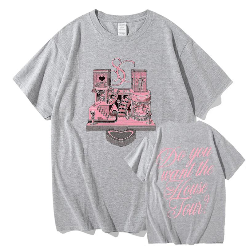 

Sabrina Carpenter House Tour Tshirt Unisex and Women Summer Cotton Y2K Clothing Hip Hop Fashion Oversized Short Sleeve Tops 4XL