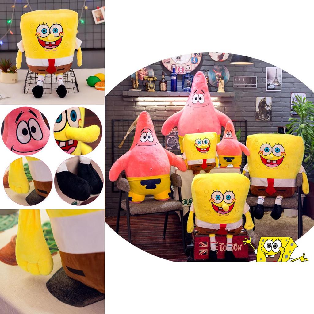 Adorable Spongebob Patrick Star Plush Toy Soft Stuffed Doll Girls Gift