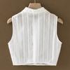 Elegant Lace Doll Fake Collar Women For Blouse Sweater Detachable Camisole Half Shirt White False Collar Woman Lapel Top Collars