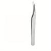 1Pc Stainless Steel Eyelash Tweezers, Dolphin Clip, Super Sharp, Also Suitable for Endogenous Hair Removal, Blackhead Remover