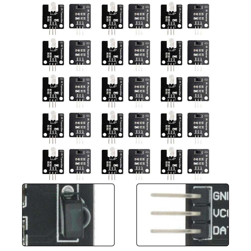 Infrared Sensor Modules 38kHz 30pcs Set for For Remote Control Signal Transmission and Obstacle Avoidance Projects