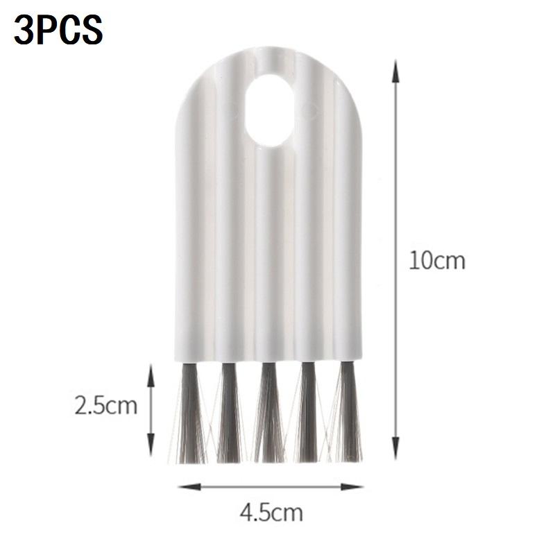 Multifunktionale flexible Spaltbürste für Tassenabdeckungen, Nutspaltbürste, Haushaltsreinigungsbürste mit weichen Borsten, Cepillo De Limpieza