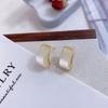 Alloy Feminine Ear Studs For Women With Geometric Circle Design And Fashion