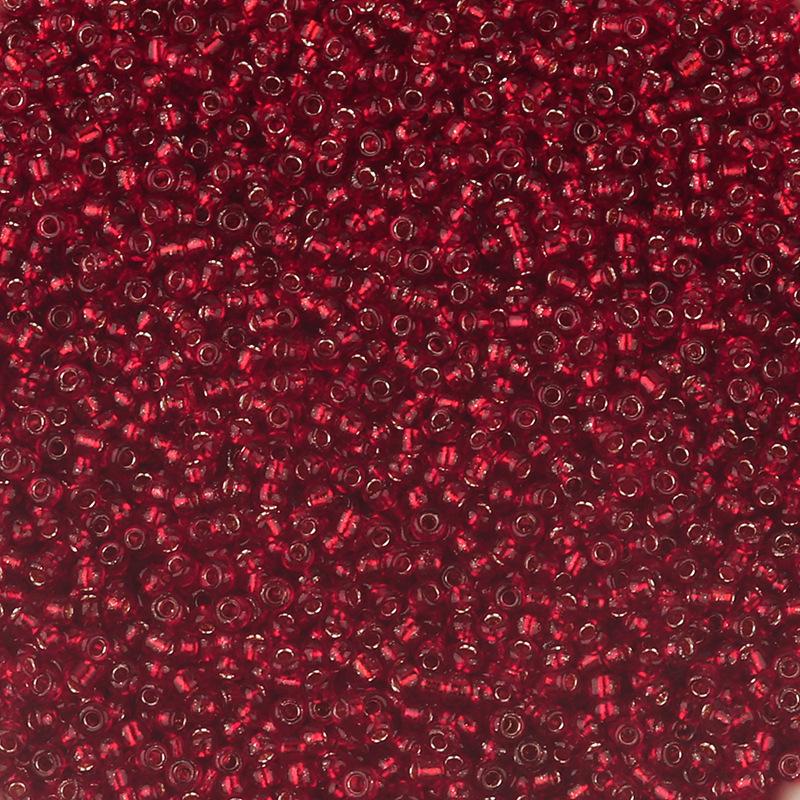 2mm Transparent Silver Core Glass Seed Beads for DIY Jewelry and Accessories