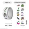 500PCS Chemical Science Graffiti Roll Stickers Waterproof Learning Laptops Suitcases Mobile Phones Cars Waterproof Roll Stickers