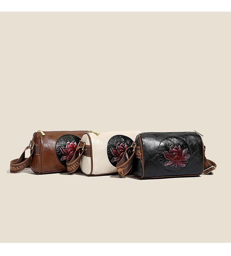 2025 National Tide Style Women's Boston Shoulder and Crossbody Bag