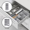 Retractable Kitchen Drawer Cutlery Storage Tray Knife Block Holder Multipurpose Spoon Forks Tableware Spice Bottle Organizer Box