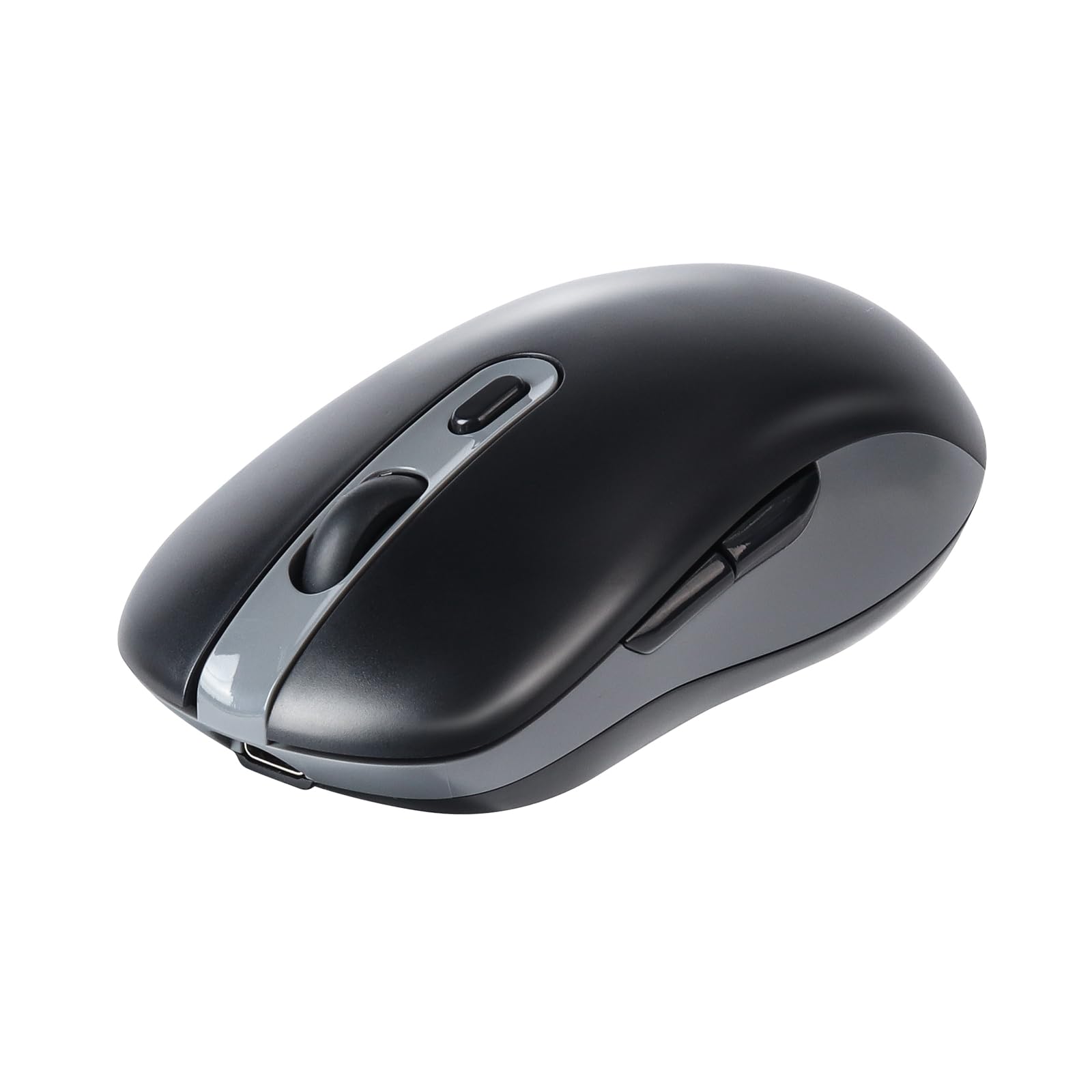 

USB Wireless Bluetooth 6 Compatible with Android and Black 2.4GHz 5.0 Mouse, 3-Device Connection, Buttons, Quiet, Rechargeable, Compact, Portable, чорний