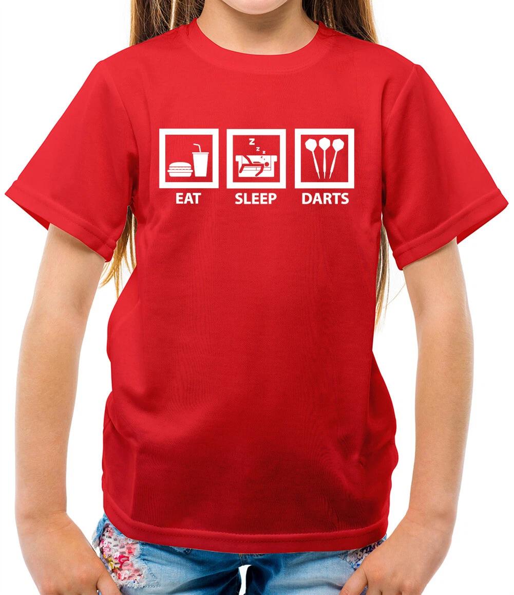 Eat Sleep Darts - Kids T-Shirt - Dart Player 180 Board Gerwen Premier 110