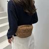 Japanese strawberry saddle bag corduroy women's crossbody bag niche simple and versatile sports mobile phone bag shoulder bag