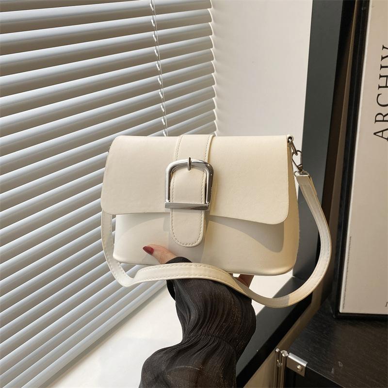 

Premium sense niche armpit bag summer new trendy commuter small square bag versatile fashion shoulder messenger bag белый