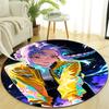 1pc KPop Demon Hunters RUMI2 Design Printed Area Round Carpet for Bedroom Living Room Home Decor Rugs Mat Non Slip Mat Rug for Bedside