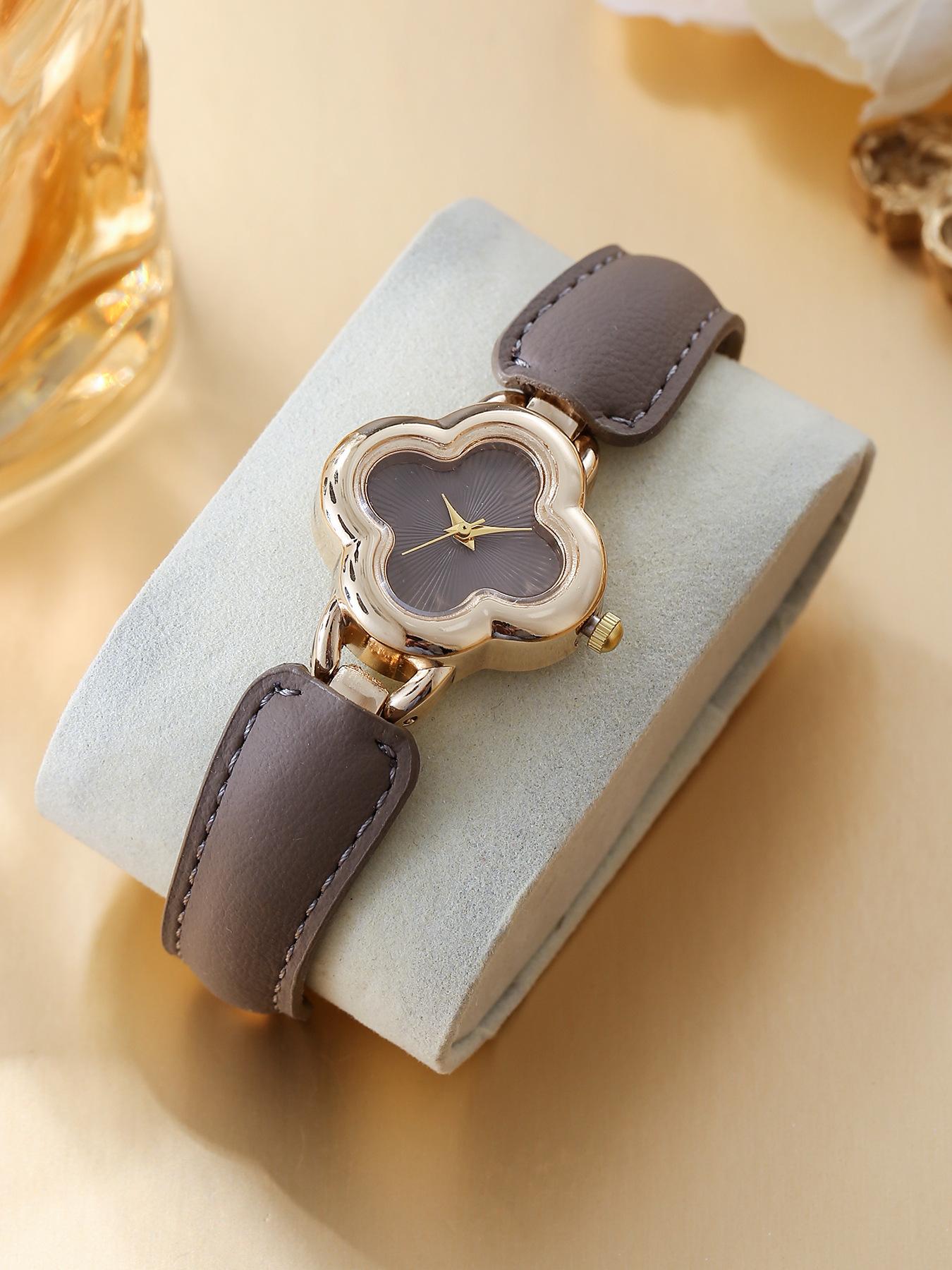 

Новий Креативний Годинник-браслет у Французькому Розкішному Стилі з Універсальним Ангоровим Червоним Ретро Дизайном сірий колір