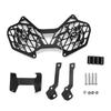 Motorcycle Front Headlight Mesh Grill Protective Cover Black Aluminium Alloy Replacement for Triumph Tiger 900 2020‑2021