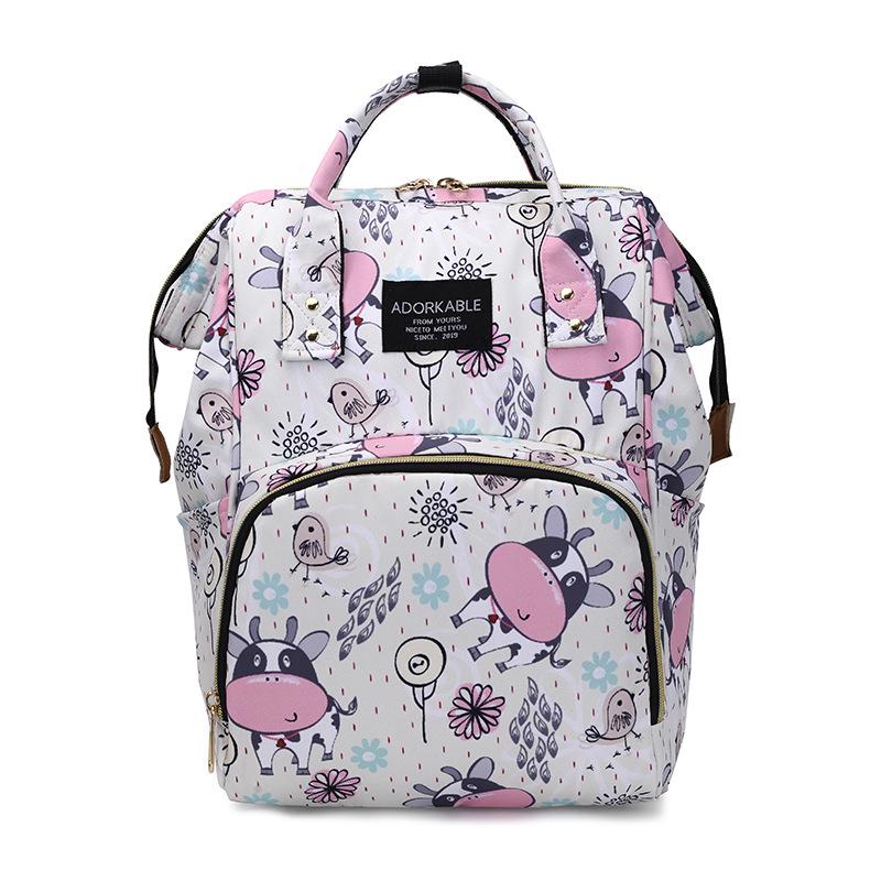 Trendy Large-Capacity Mommy and Baby Travel Backpack