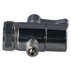 Silver Above Counter  Sprayer Attachment Water Diversion Sink Faucet Diverter Valve  1/4" RO Tubing
