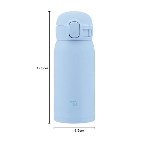 Zojirushi Water Bottle, 360ml [Easy-to-Use Classic Mug] Easy to Clean, Seamless Cap, Only 3 Washes Required, Lightweight & Compact, Keeps Drinks Cold