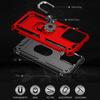 For Xiaomi Redmi Note 12 4G Kickstand Phone Case PC+TPU Cover with Built-in Magnetic Holder Metal Sheet