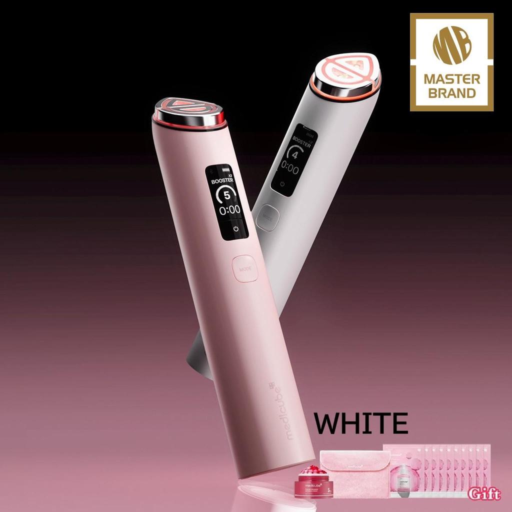 Medicube Booster Pro X2 Skincare Set Pink & White Cream + Capsule Cream + Sheet Mask 10pcs + Pouch