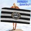 Udinese Calcio Print Beach Towel, Large Soft Quick Dry Towel for Beach Camping Swimming