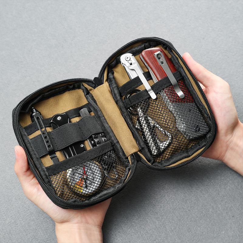 1pc Outdoor EDC Organizer Pouch Utility Gear Storage Bag for Multitools Organizer Camping Hiking Hunting Accessories