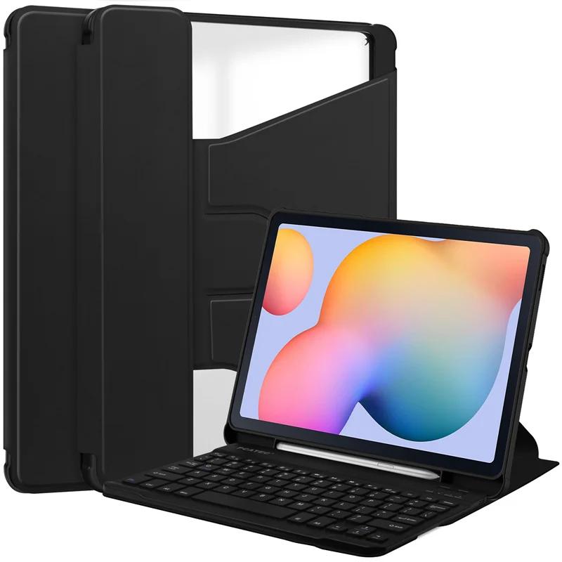 Étui Clavier Pour Tablette Samsung Galaxy Tab S6 Lite 10,4 pouces Housse avec Support S Pen Funda Pour Tab S6 Lite 10 4 Teclado Tablet S6 Lite 10.4 inch noir