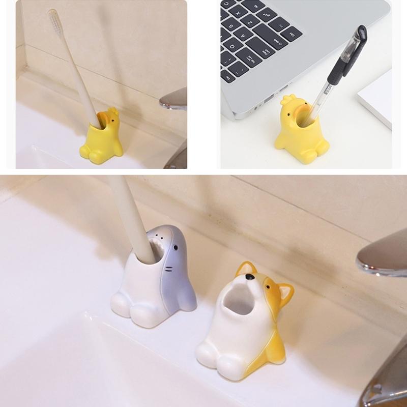Unique Cartoon Animal Nail Brush Holder Stand for UV Gel Brushes and Nails Tools