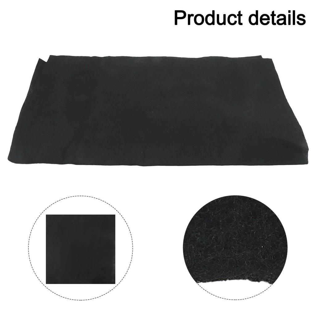 Filtry Kuchyně Kuchyně 1M*1M*5mm/10mm Digestoř Filtr s aktivním uhlím Filtr klimatizace Bavlněný Příslušenství k digestoři