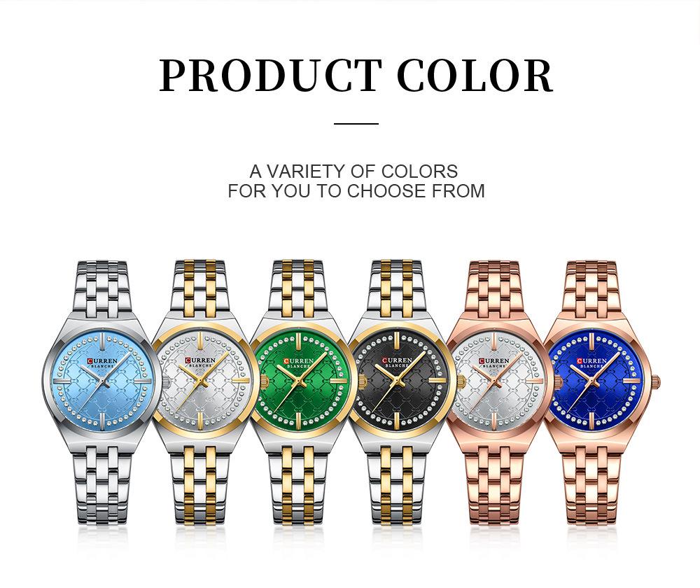CURREN 9096 Women’s Waterproof Roman Quartz Wristwatch