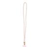 Trendy Universal Pearl Metal Cell Phone Chain Charms Women Detachable Phone Lanyards Crossbody Neck Strap with Patch