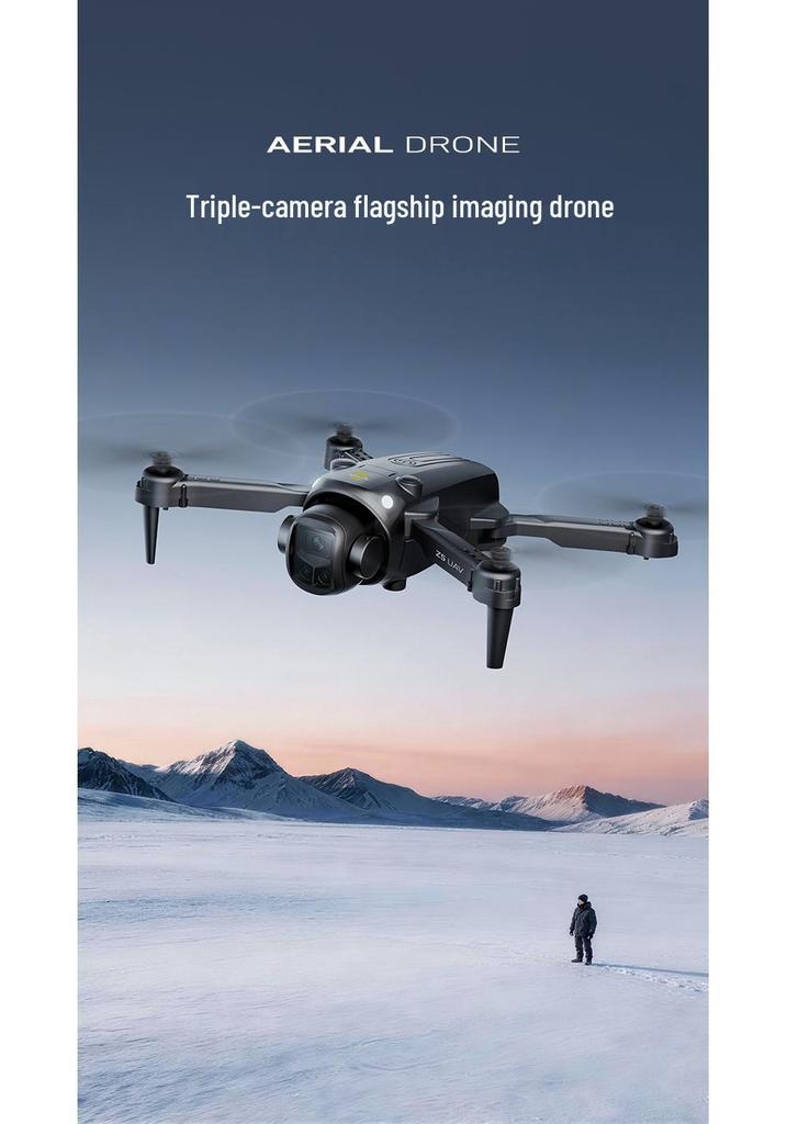 New Z5 Drone: Dual Camera, Screen Remote, Optical Flow, Altitude Hold, Long Battery, HD Aerial Photography.
