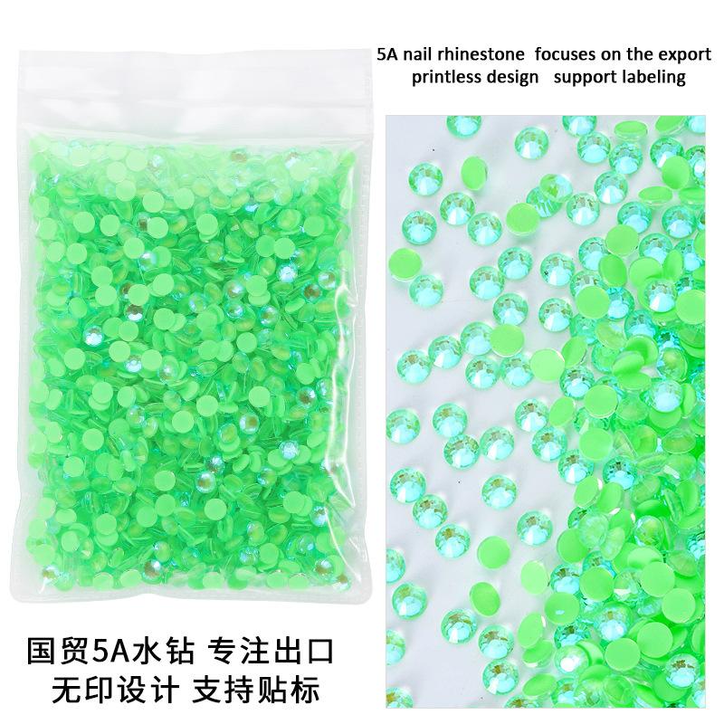 

Новые цветные светящиеся стразы, Guomao A Diamond Nail Jewelry Плоское дно дрель для ногтей Сверло для ногтей Diy Цветное стеклянное сверло SS6 [about 2mm]/1440 pieces