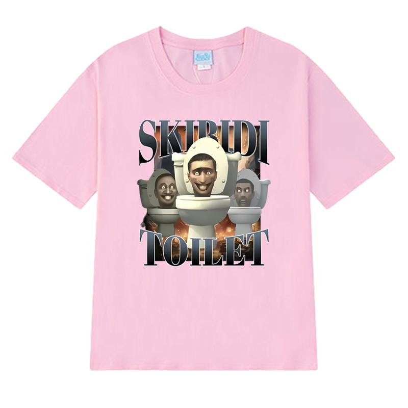 New In Skibidi Toilet Sigma Ohio Gyatt Funny Meme Graphic T Shirt Men Women Casual Short Sleeve T-shirts Unisex 100% Cotton Tops