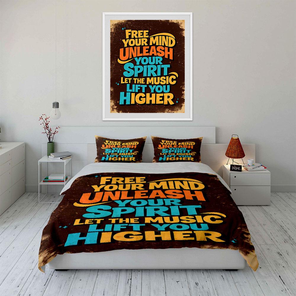 Bold text motivational quote. Bedding sets Duvet cover sets Duvet covers Pillowcases(1 * Duvet Cover 2 * Pillowcases without duvet insert)