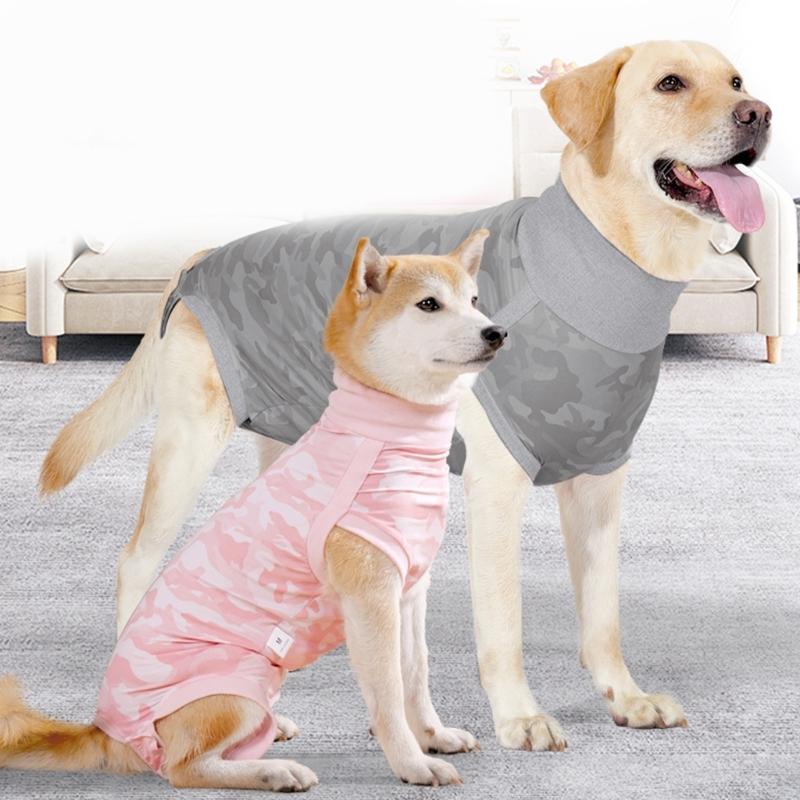 Pet Recovery Suit for Dog After Surgeries Protects Abdominal Area from Licking Features Tailored Opening for Male Dogs