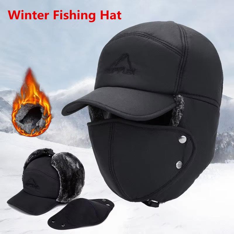 2026 Winter Warm Thickened Artificial Fur Baseball Hat Men's and Women's Cycling Skiing Extreme Cold Hat Fishing Hat Outdoor