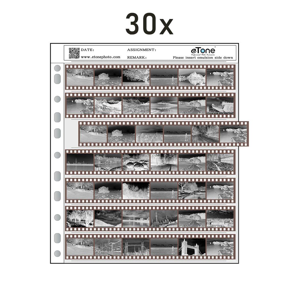 

eTone 35/135mm Negatives Film Storage Pages Acid-free Bags Black&White Color Film Slide Preservers Pages