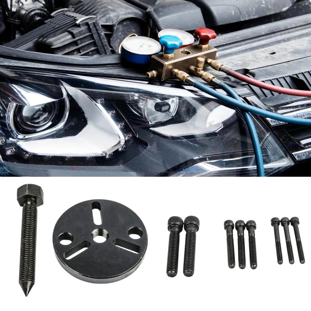 Car Air-conditioning Repair Tool A/C Compressor Clutch Sucker Remover Tool Kit Hub Puller InstallerAuto Disassembly Tool