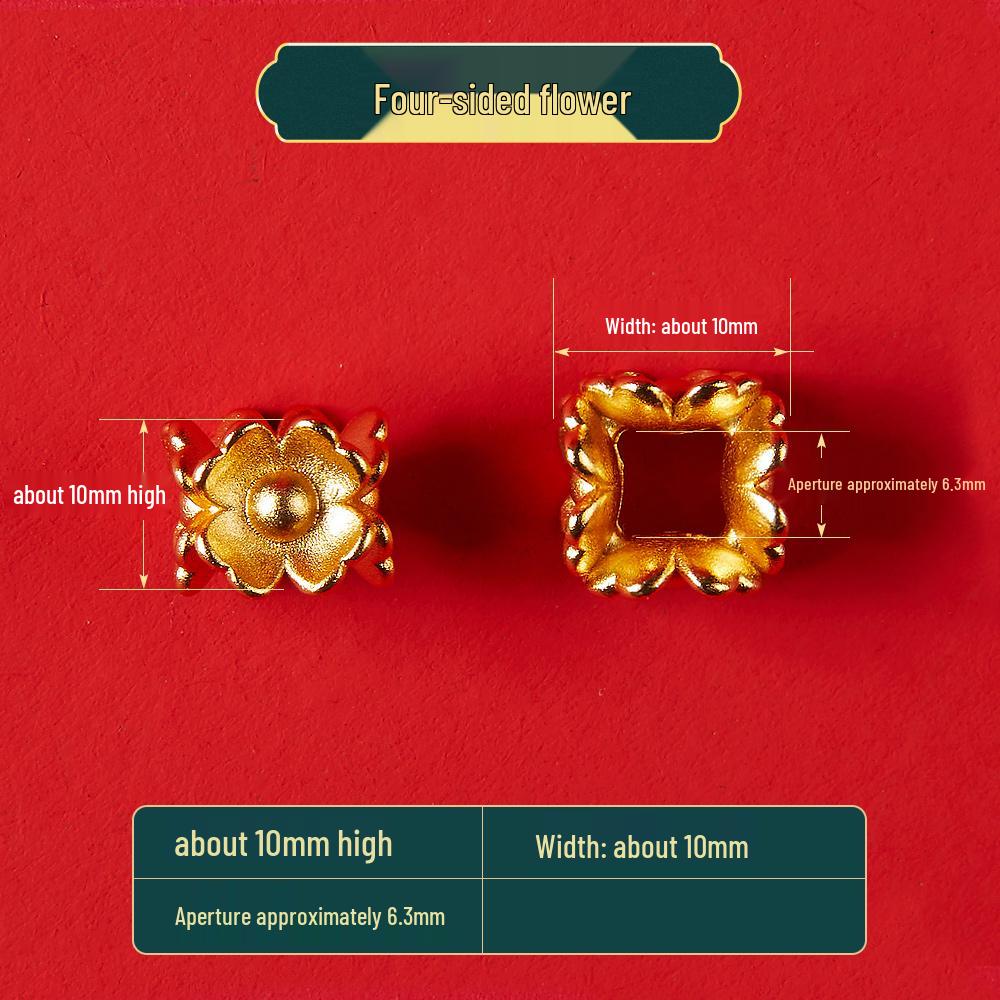 Vergoldetes antikes Schmuckset: Halskette, Armbänder & Perlenanhänger - Nicht verblassendes DIY-Zubehör