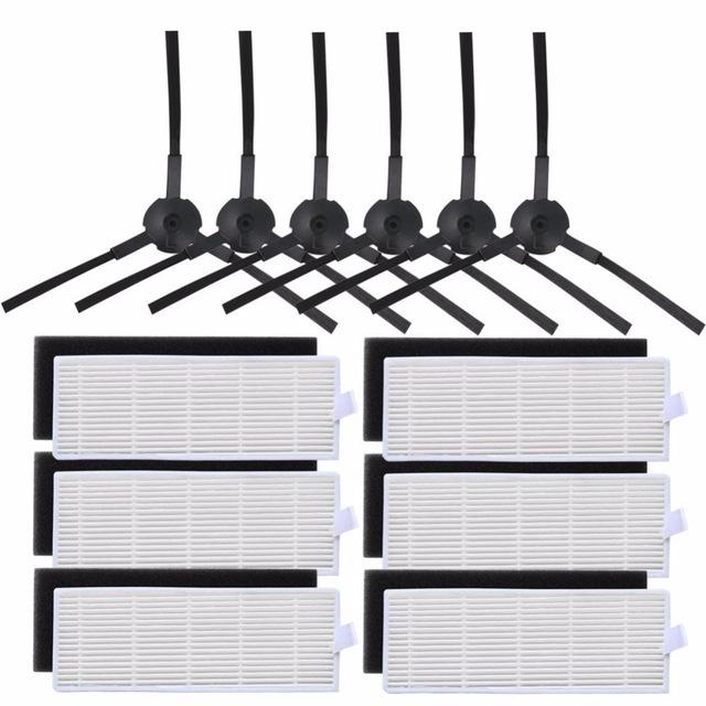 Seitenbürste HEPA-Filter Wischlappen Lappen für Osoji Dojosan 950 990 680 870 Ilife A6 A8 Staubsaugerteile Bürsten Reinigungsmopp