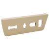 Driver Seat Switch Panel 4 Holes 9L3Z 14A706 MA Seat Adjustment Housing Replacement for Ford 2009‑2014 Beige