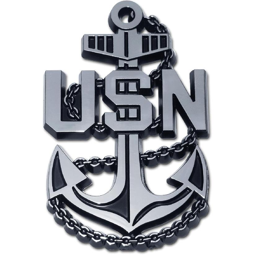 Anchor OEM Chrome Emblem for Cars, Trucks, and All Auto | Universal Fit at
