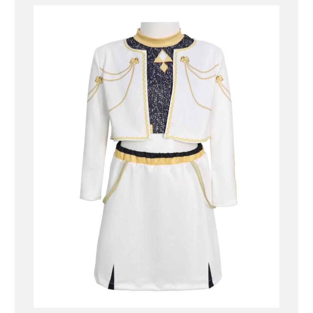 Girls School Stage Performance Pop Singer Carnival Party Role Playing Costumes Kids Pretend Game Halloween Cosplay Outfit Suit Set