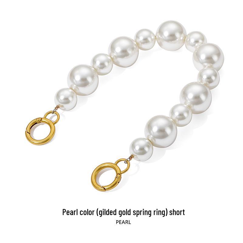 

Сумка-подмышка с ручкой из жемчуга и золотой декоративной цепочкой - SP-57 Аксессуары для DIY